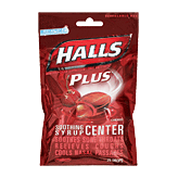 Halls Plus cherry w/medicine center menthol drops, cough suppressant Full-Size Picture